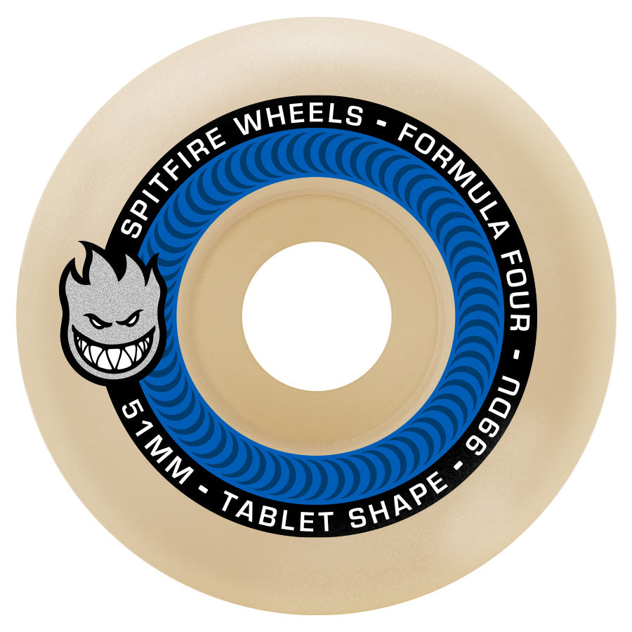 Spitfire F4 Tablet Skateboard Wheels 52mm 99A