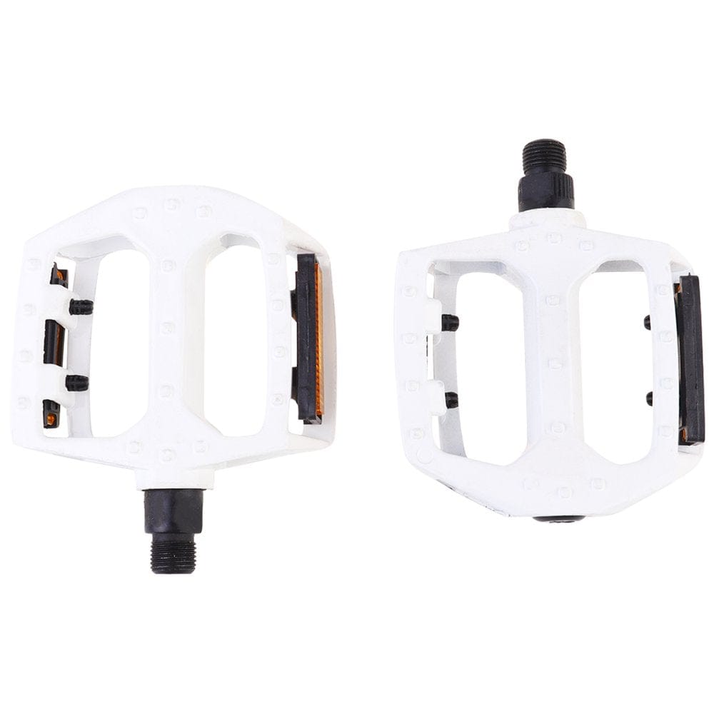1 Pair Aluminium Alloy Bike Pedal Special Rolling Ball Pedal Multi-Purpose Bike Pedals Bike Pedal Accessory (Milk White