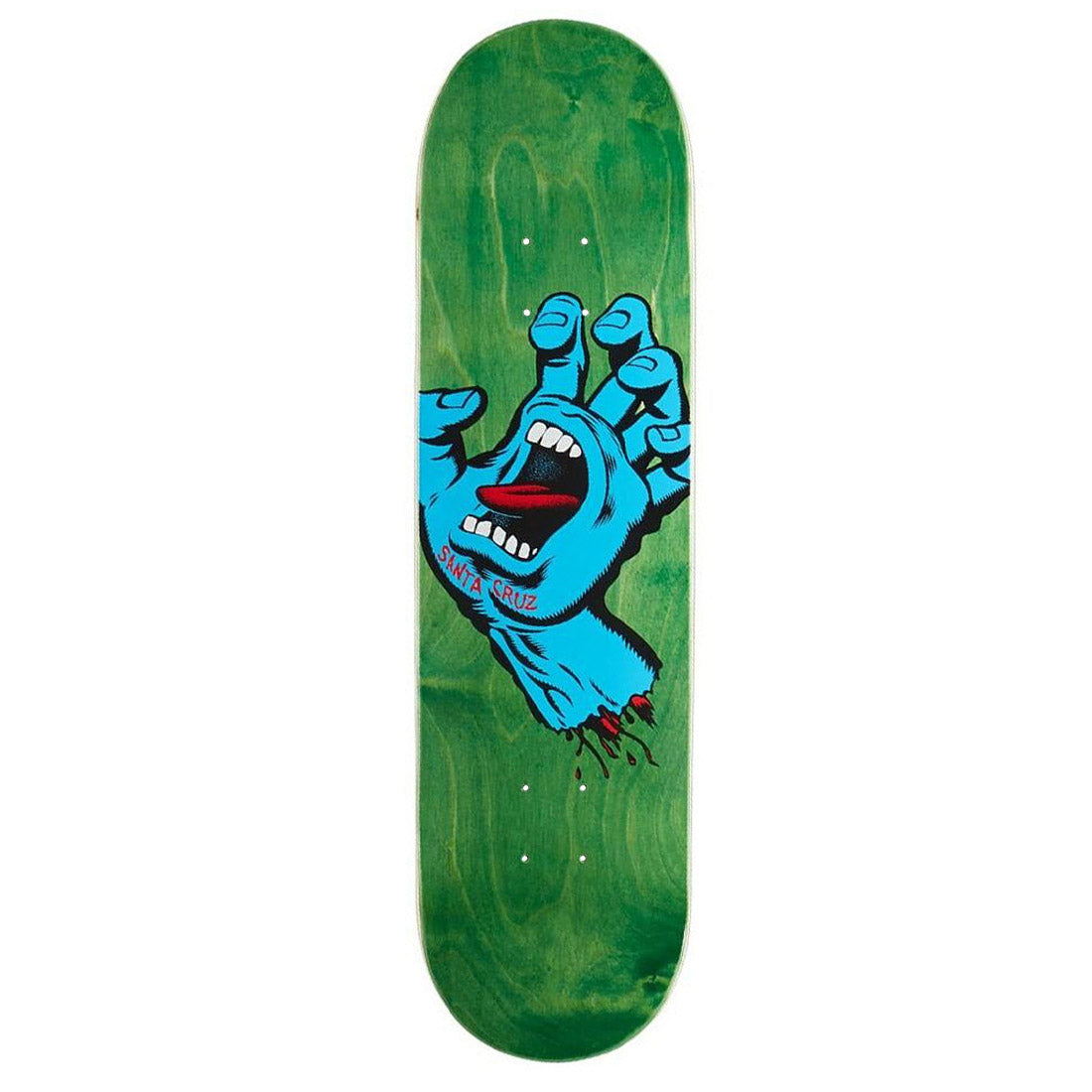 Santa Cruz Skateboard Deck Screaming Hand 8.8" Green