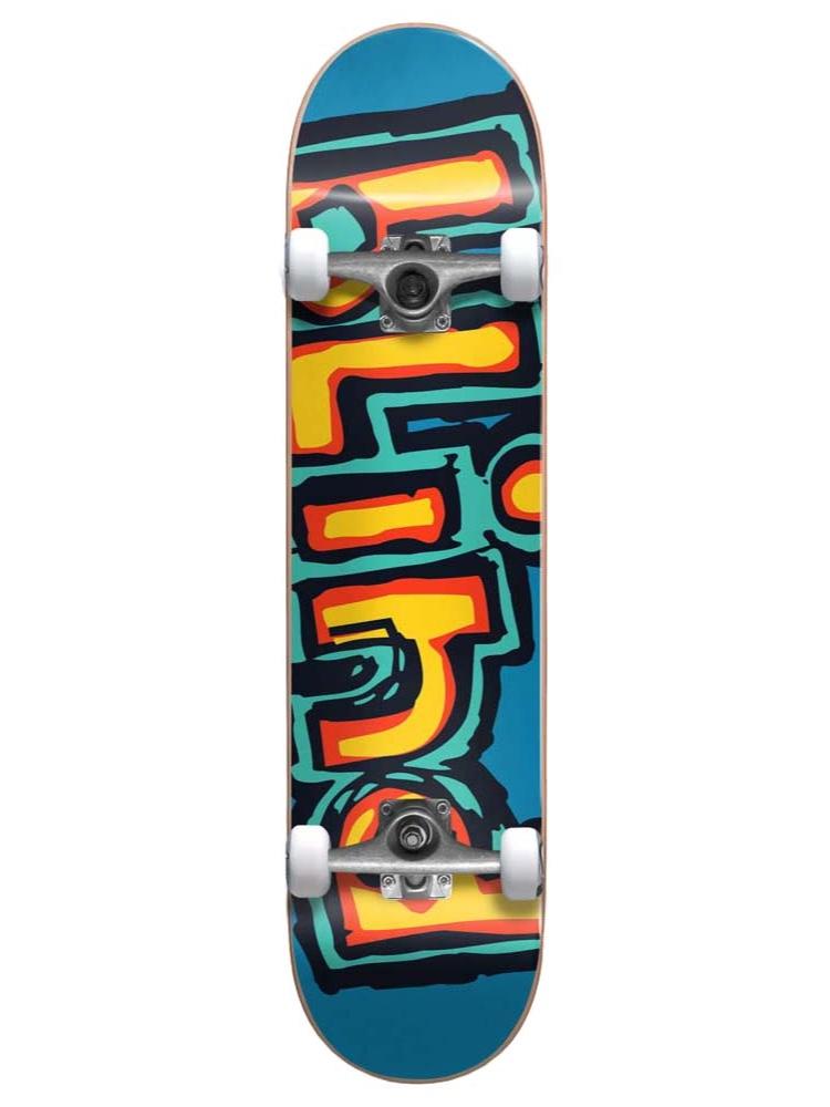 Blind Matte OG Logo Complete Bright Red/Teal 7.75"