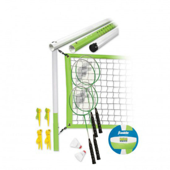 Franklin 50601 Intermediate Series Badminton & Volleyball Set