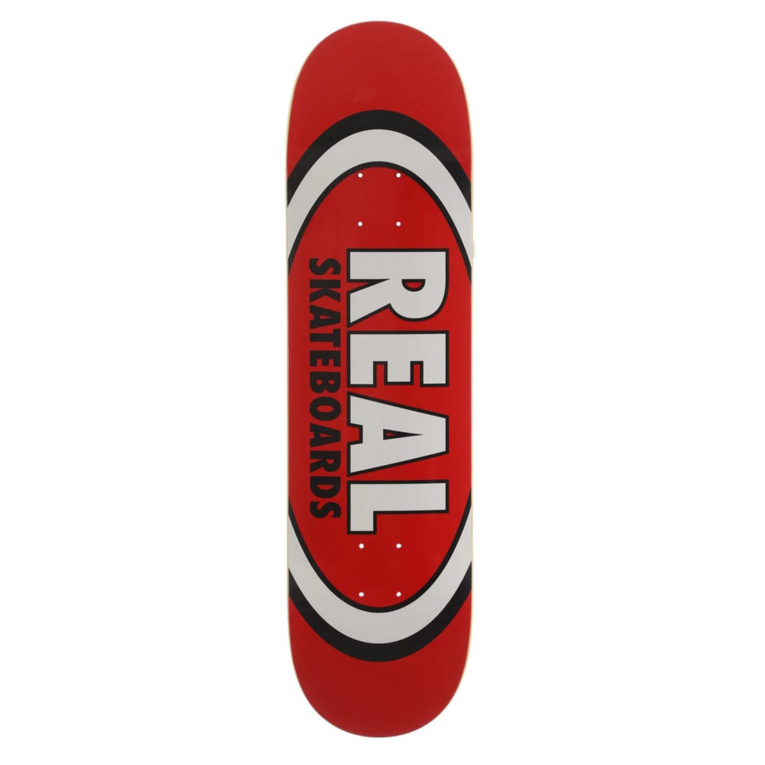 Real Skateboard Deck Classic Oval Red 8.12"