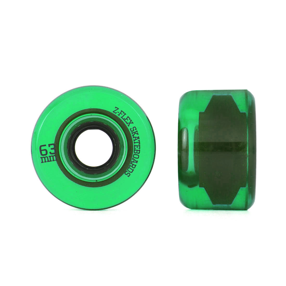 Z-Flex Z-Smooth V2 63mm 4pk - Clear Green