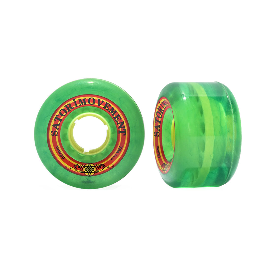 Satori Rasta Cruiser 62mm 78a 4pk - Clear Green