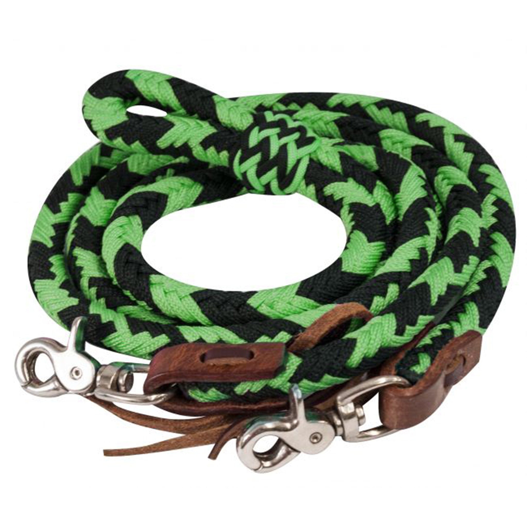 Showman 8' Braided Barrel Rein