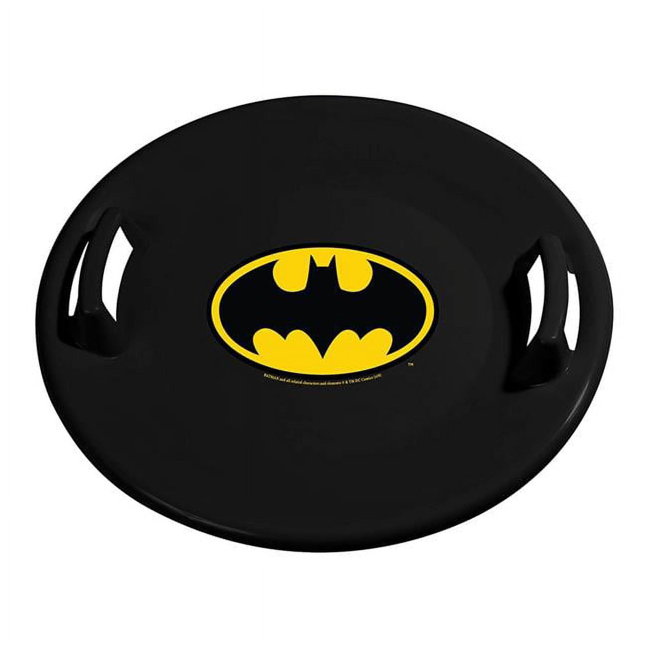 26 in. Round Batman Saucer Disc Snow Sled, Black