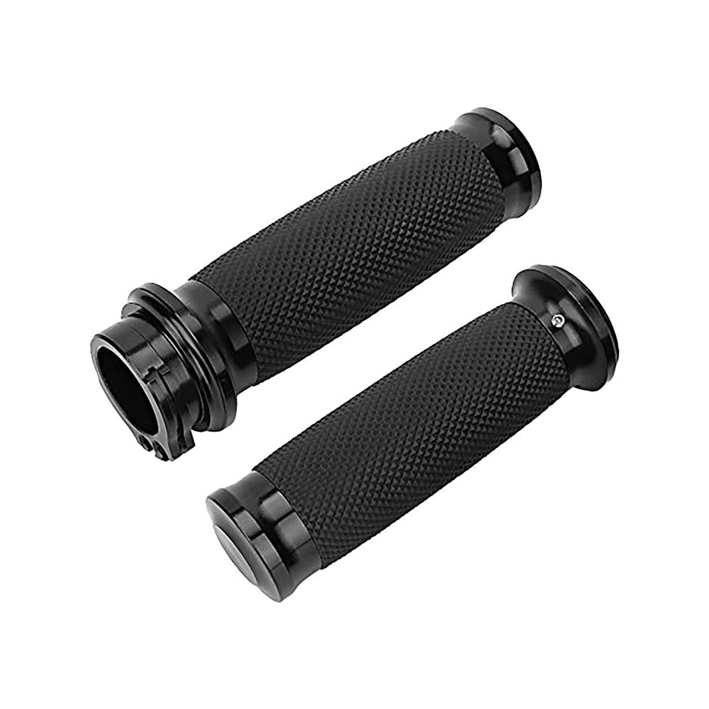 Heiheiup S Handlebar 25 Pair Mm + Handlebar Motorcycle 1 Rubber Cover Universal Aluminium (Black) -Slip Motorcycle Accessories Compatible with Motorcycle Parts Trike