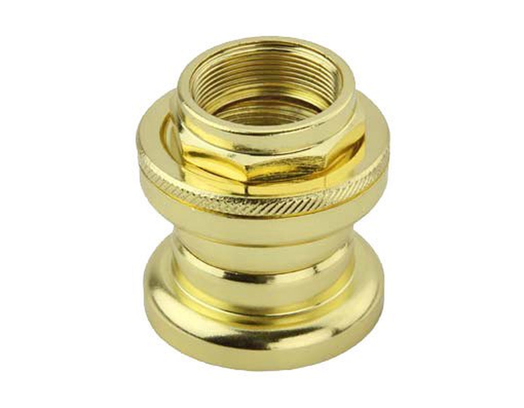 Lowrider Gold Threaded Steel Headset 21.1X32.5X27Mm. Bike Part for Cruiser, BMX, Trike, Bicycle Parts