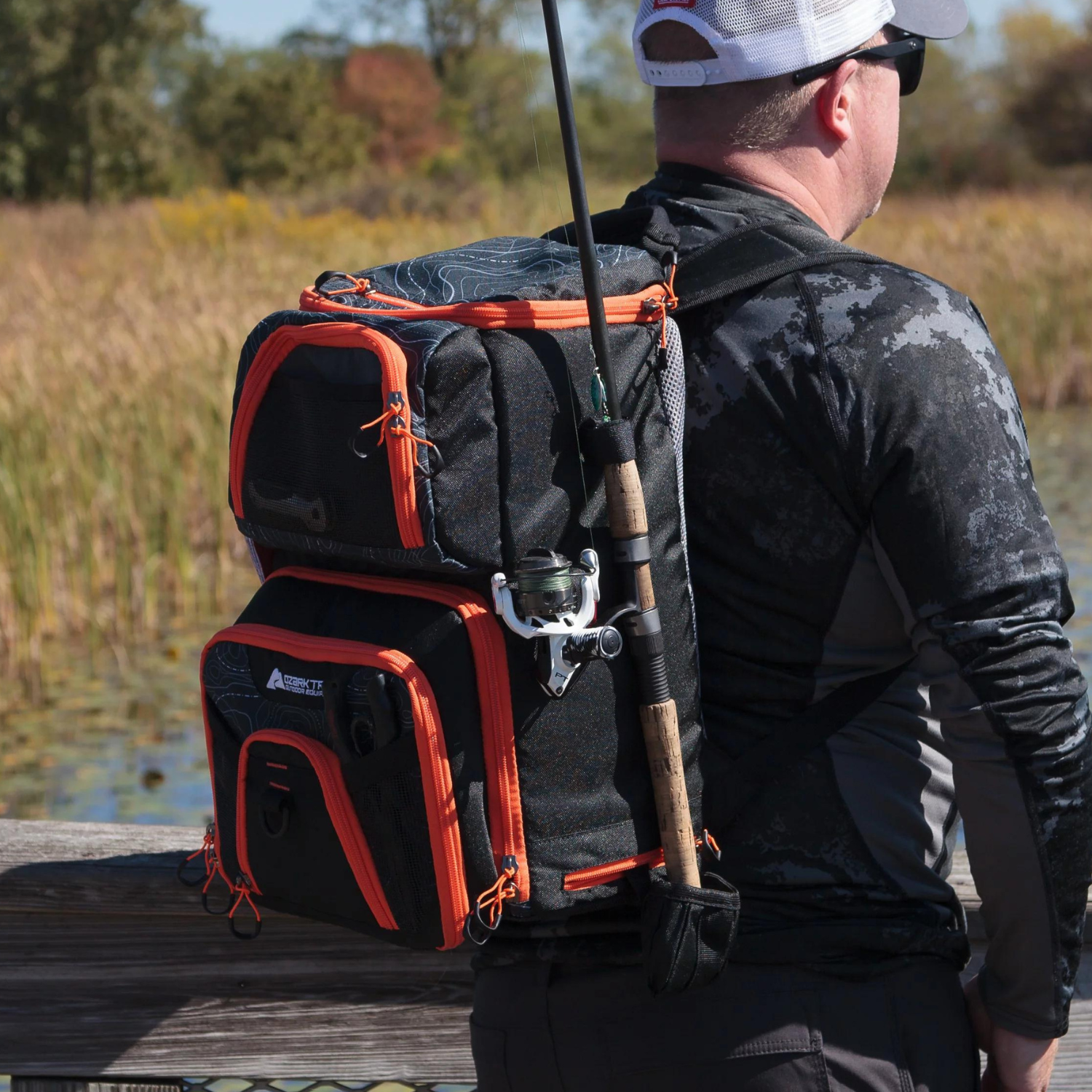 Multipurpose Insulated Fishing Tackle Box Bait Cooler Backpack