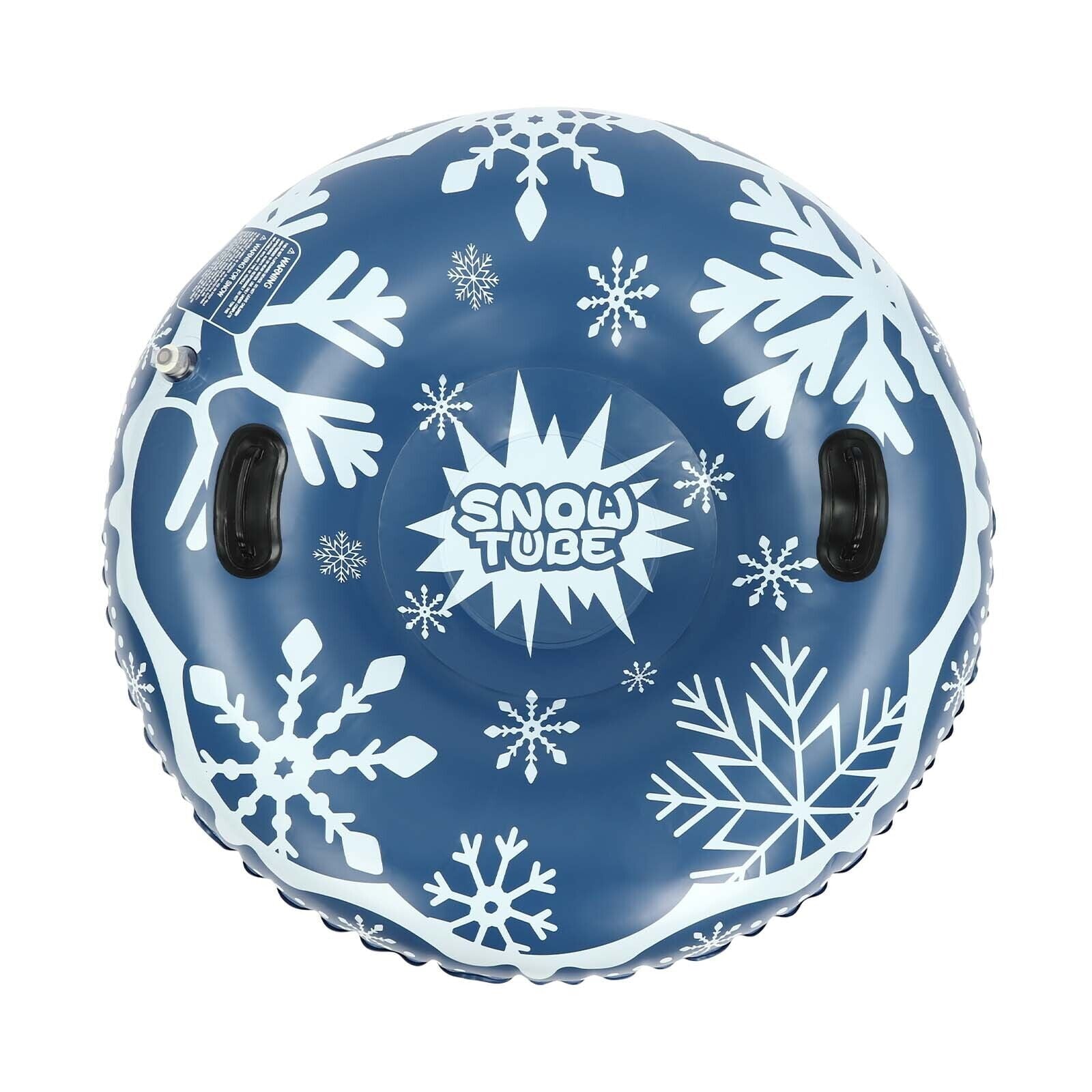 3pcs Comfortable Snow Sleds PVC Ski Circle Lawn Inflatable Sled 121.9cm/48in