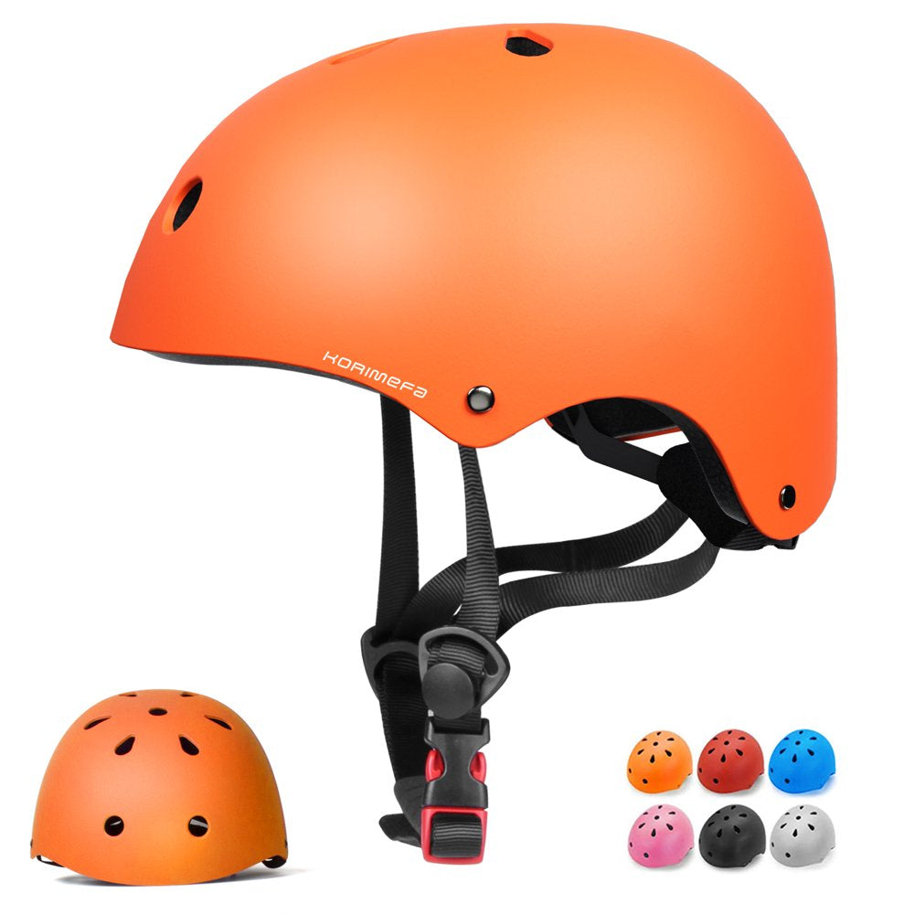KORIMEFA Kids Bike Helmet, Toddler Bicycles Helmets for 1-8 Years Boys Girls, Adjustable Cycling Multi-Sport Child'S Helmet for Football Roller Skating Scooter