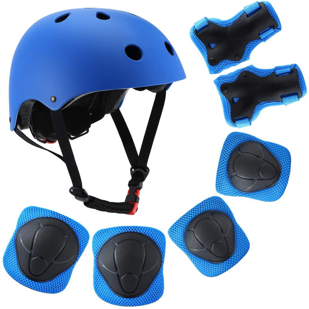 Toddler Helmet Kids Knee Pads for 3-10 Years Toddler Youth Bike Skateboard Helmet Knee Elbow Wrist Pads for Roller Bicycle Bike Skateboard and Other Extreme Sports Activities