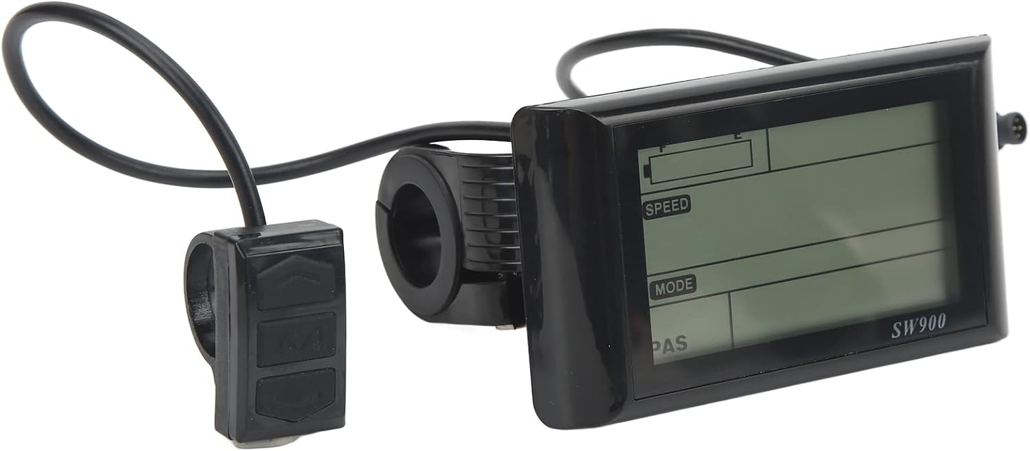 Electric Bike LCD Display Meter, SW900 LCD Display Control Panel, Electric Bicycle Display, Electric Bike Repair Accessories
