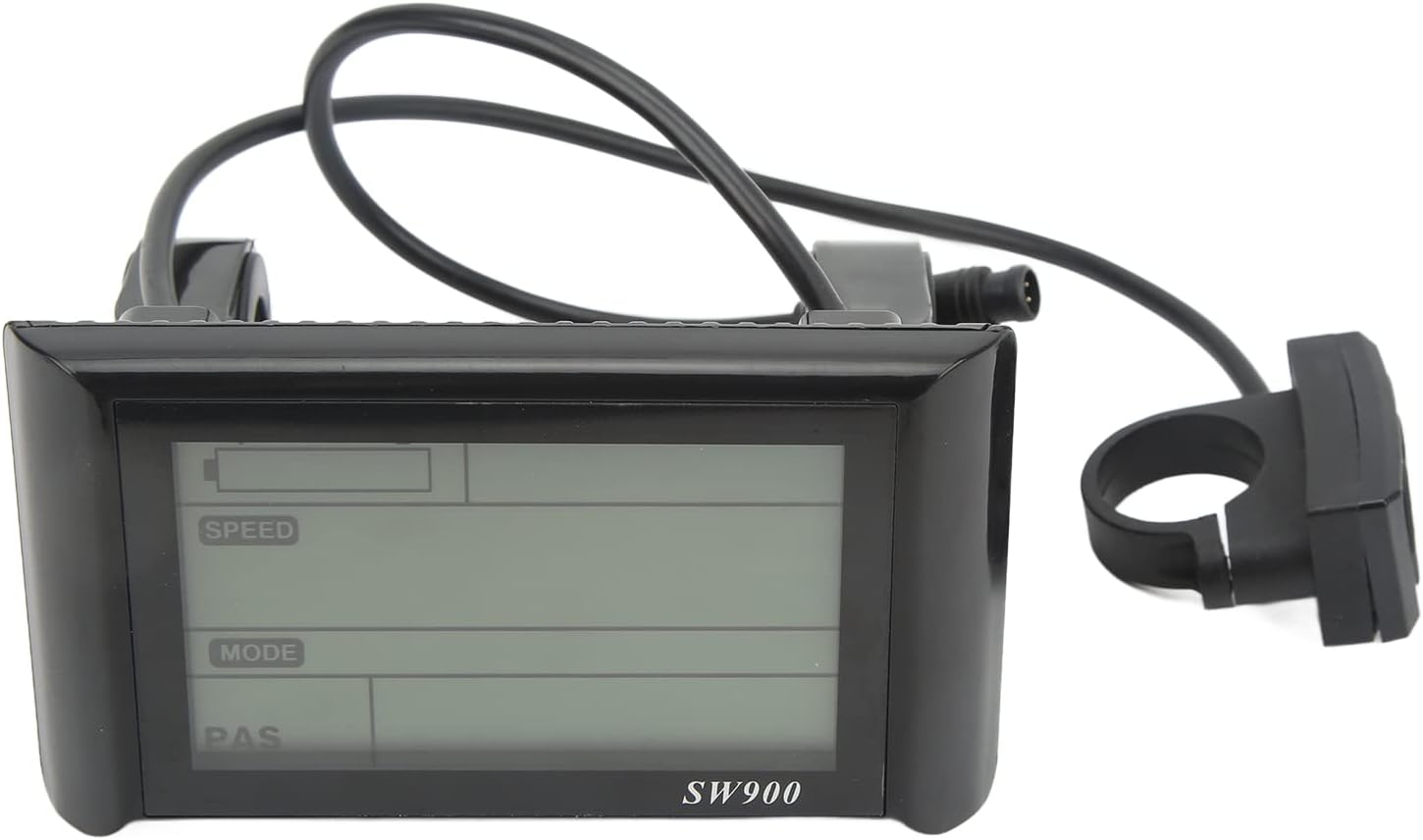 Luqeeg Electric Bike LCD Display, SW900 Display Control Panel Waterproof LCD Display Meter Electric Bicycle Modification Accessories, 24V/36V/48V/60V Universal