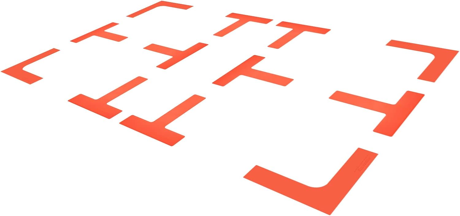 Court Marker Portable Sports Training Set Create Mini Courts with Boundary Markers Ideal for Tennis, Pickleball