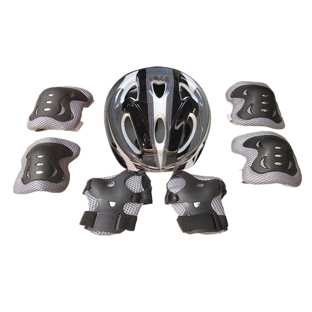 Peyakidsaa 7PCS Toddler Girls Boys Protect Helmet Knee Elbow Wrist Pad Sets for Cycling Skate Bike