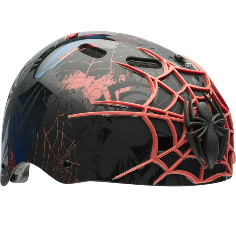 Spider-Man 3D Web Slinger Multisport Bell Bike Helmet, Black, Child 5+ (51-54Cm)