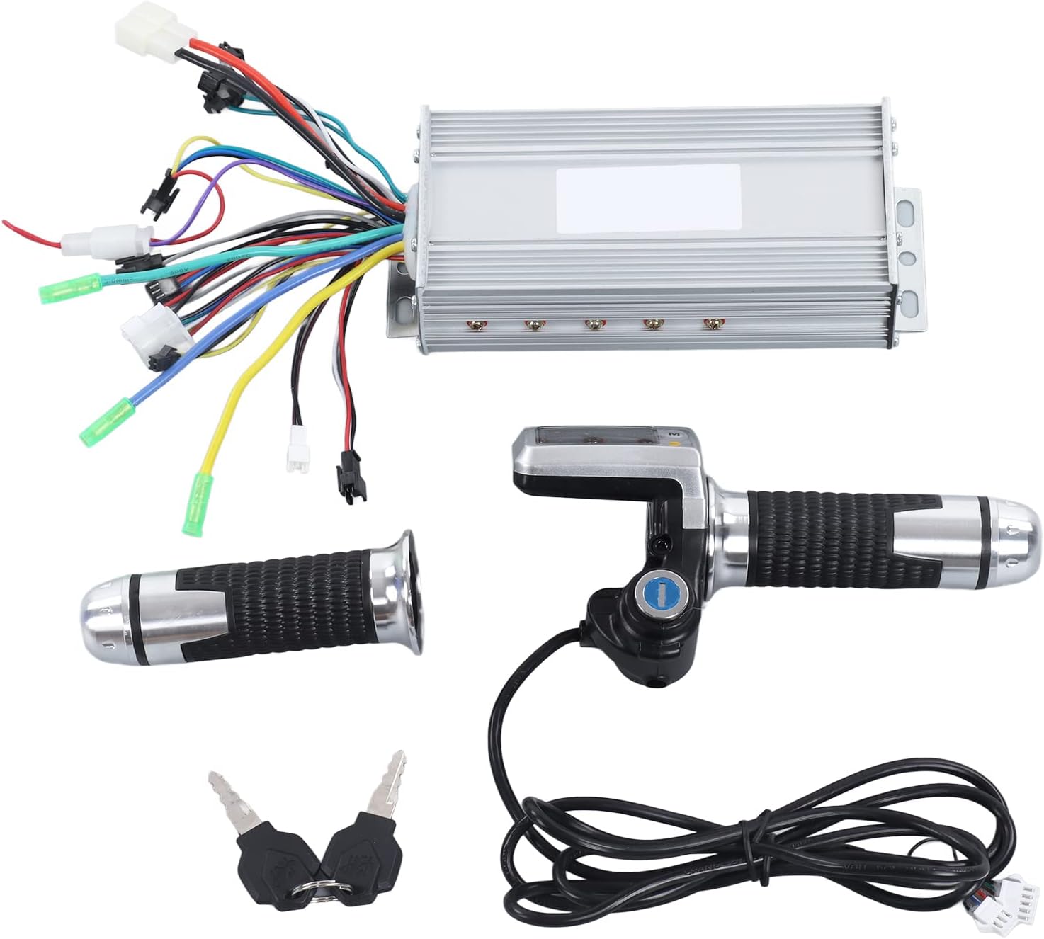 SUNGOOYUE 36 48V 1000W Electric Bicycle Controller Kit, Electric Bike Controller and Speed Control Throttle Handle with LCD Display DIY Set