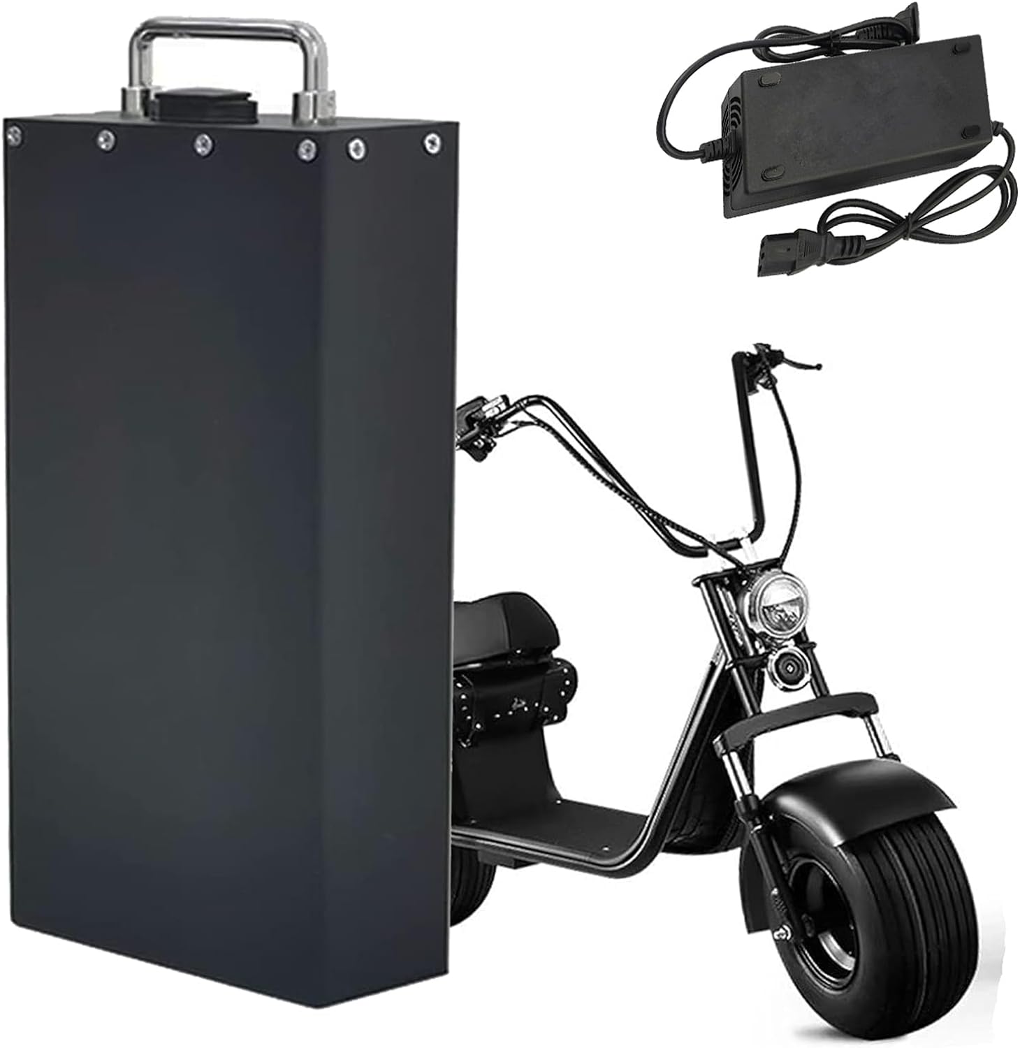 60V E-Bike Battery 60V 12Ah 15Ah 20Ah 25Ah Electric Motorcycle Lithium Battery for 0-1500W Two Wheel Motorcycle Electric Scooter Bicycle,60v,25Ah