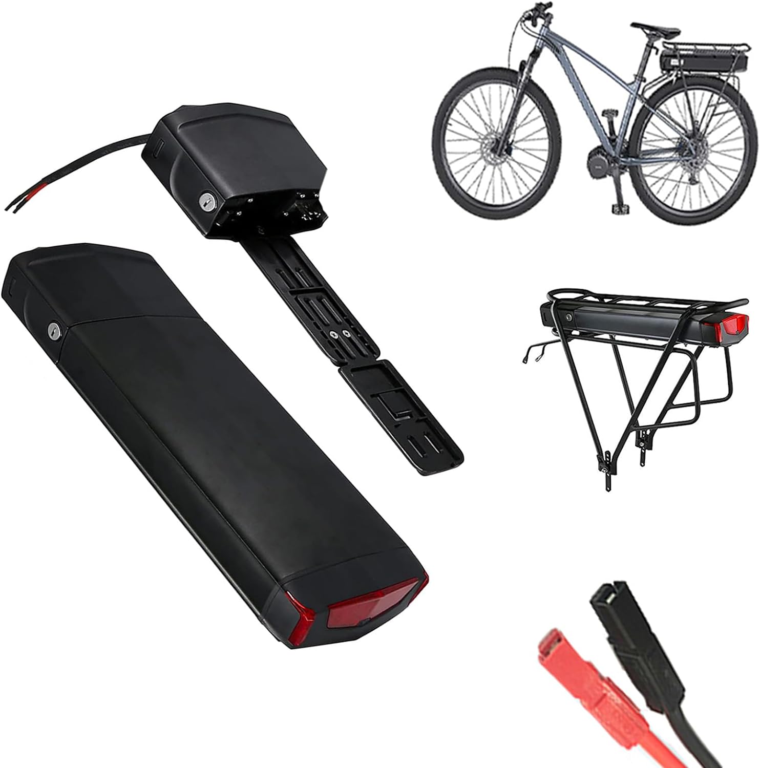 36V 48V E-Bike Battery 36V Electric Bicycle Battery 36V 13Ah 15Ah 16Ah Lithium Battery Pack 48V 10Ah 12Ah 12.8Ah Mountain Bike Battery,48v,10Ah