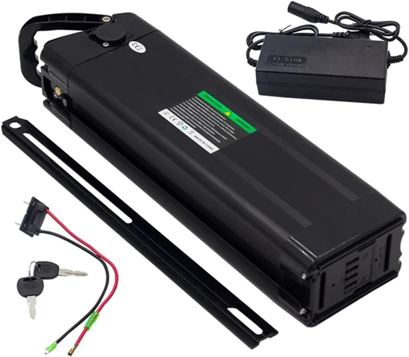 Silver Fish Ebike Battery 48V 12Ah/15Ah/17.5Ah,48V Electric Bike Lithium Battery, with Charger,for 250W 350W 500W 750W Motor,17.5ah