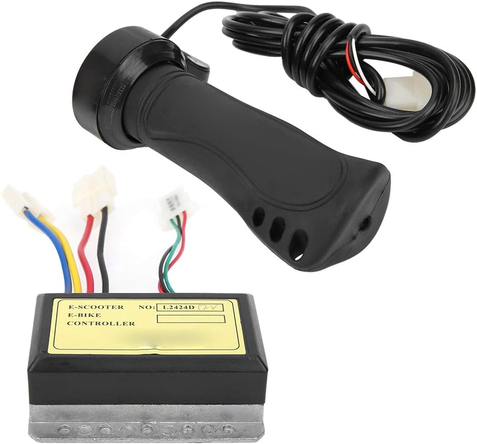 Stall Protection E‑Bike Controller Set, Cable Hand Grip 12V 250W Controller Handlebar, for Electric Bicycle E‑Bike Parts E‑Bike E‑Scooter Parts