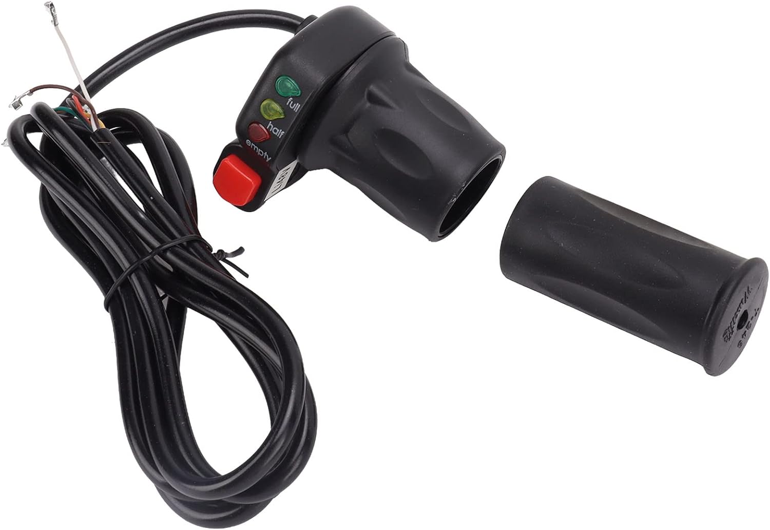 Electric Bike Throttle Handle, Electric Bike Throttle Grip Easy Installation Sensitive Speed Control for Electric Bike