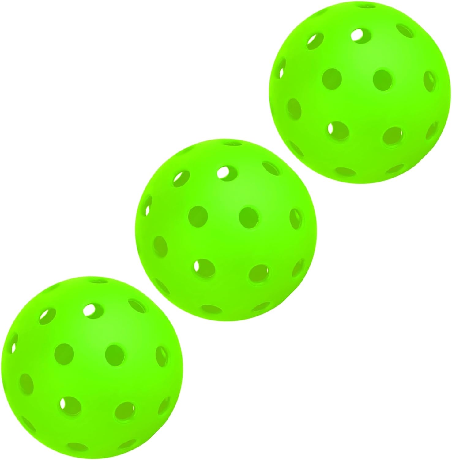 Outdoor Pickleball 3-Pack | Premium Durable 40 Hole Pickleball for Outdoor Play