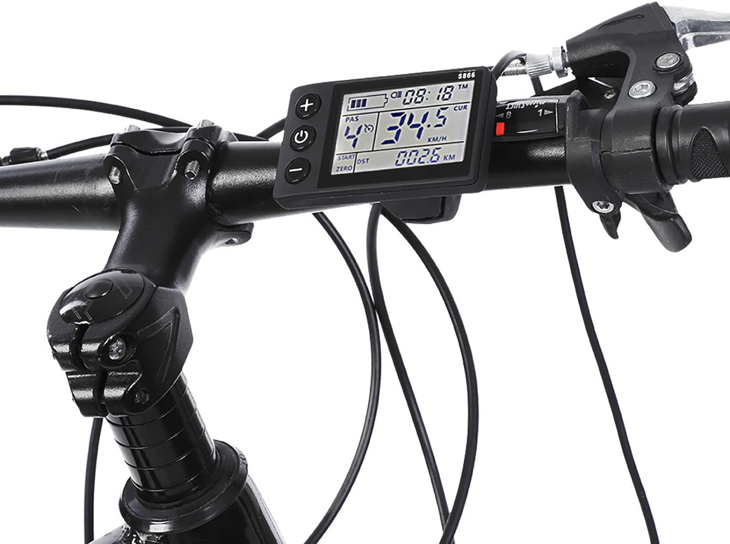 Rosvola Motor Brushless Controller, Waterproof LCD Display Panel and Ebike Scooter Brushless Motor Speed Controller Kit for Electric Bicycles, Scooters