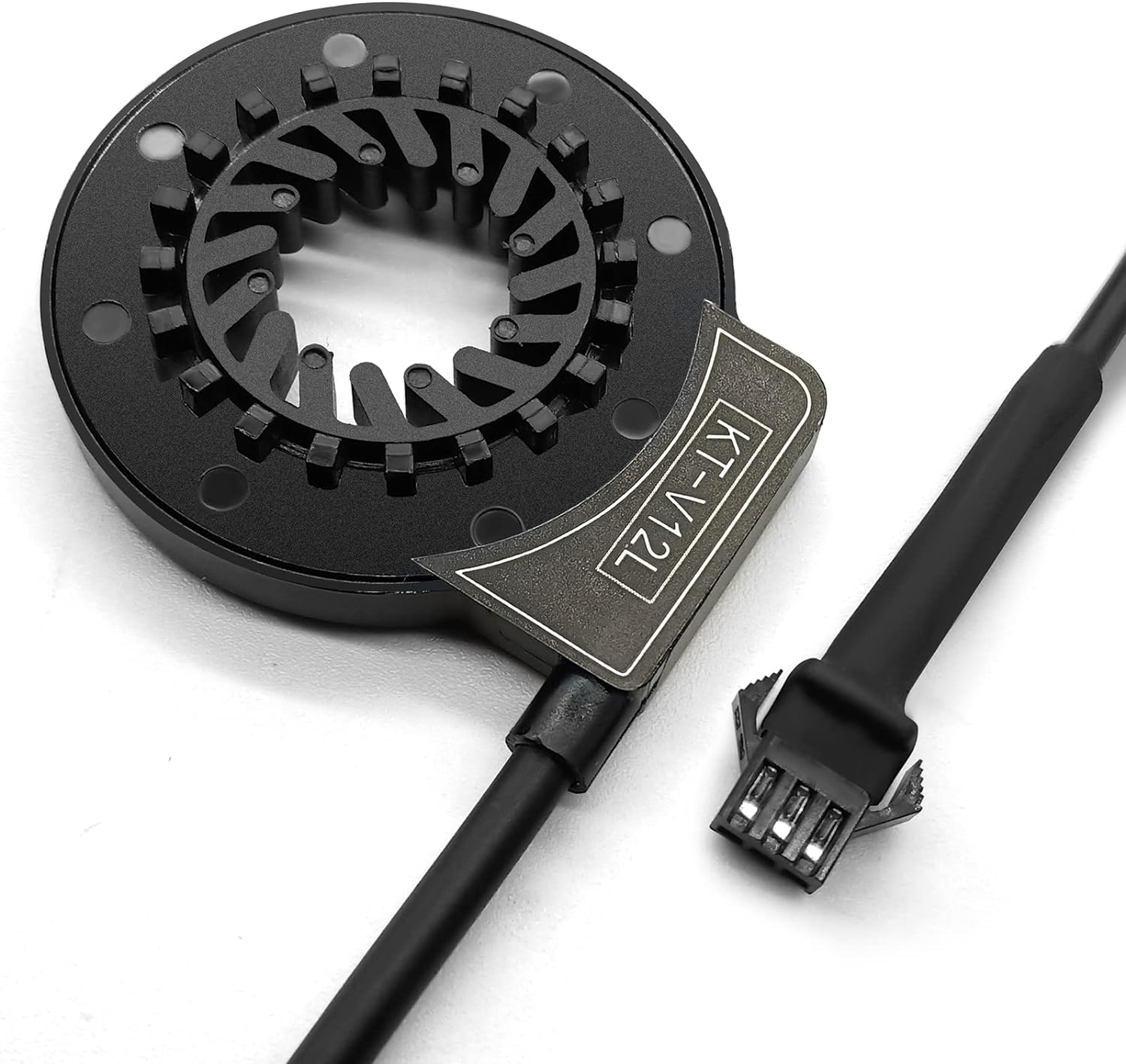 MUSELK Ebike KT V12-L Double Hall Pedal Assist Sensor，Electric Bike Left Crank 12 magents PAS System Assistant Sensor