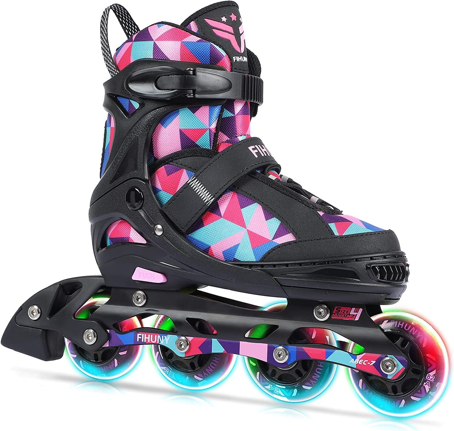 Adjustable Inline Skates for Kids and Adults with Light Up Wheels,Roller Skates for Girls and Boys,Women