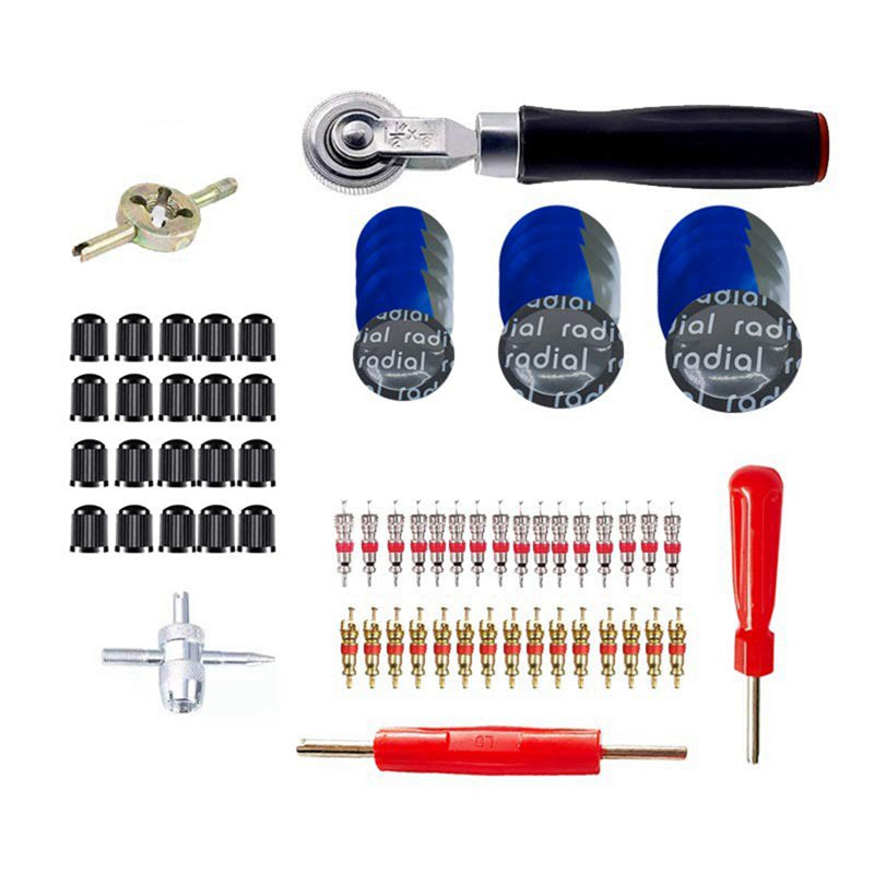 Tire Patches Tool 70Pcs Tire Kit Heavy Duty,Car Tire Pressure Wheel Film Repair Kit Tire Repair Tool Tire Repair Tool