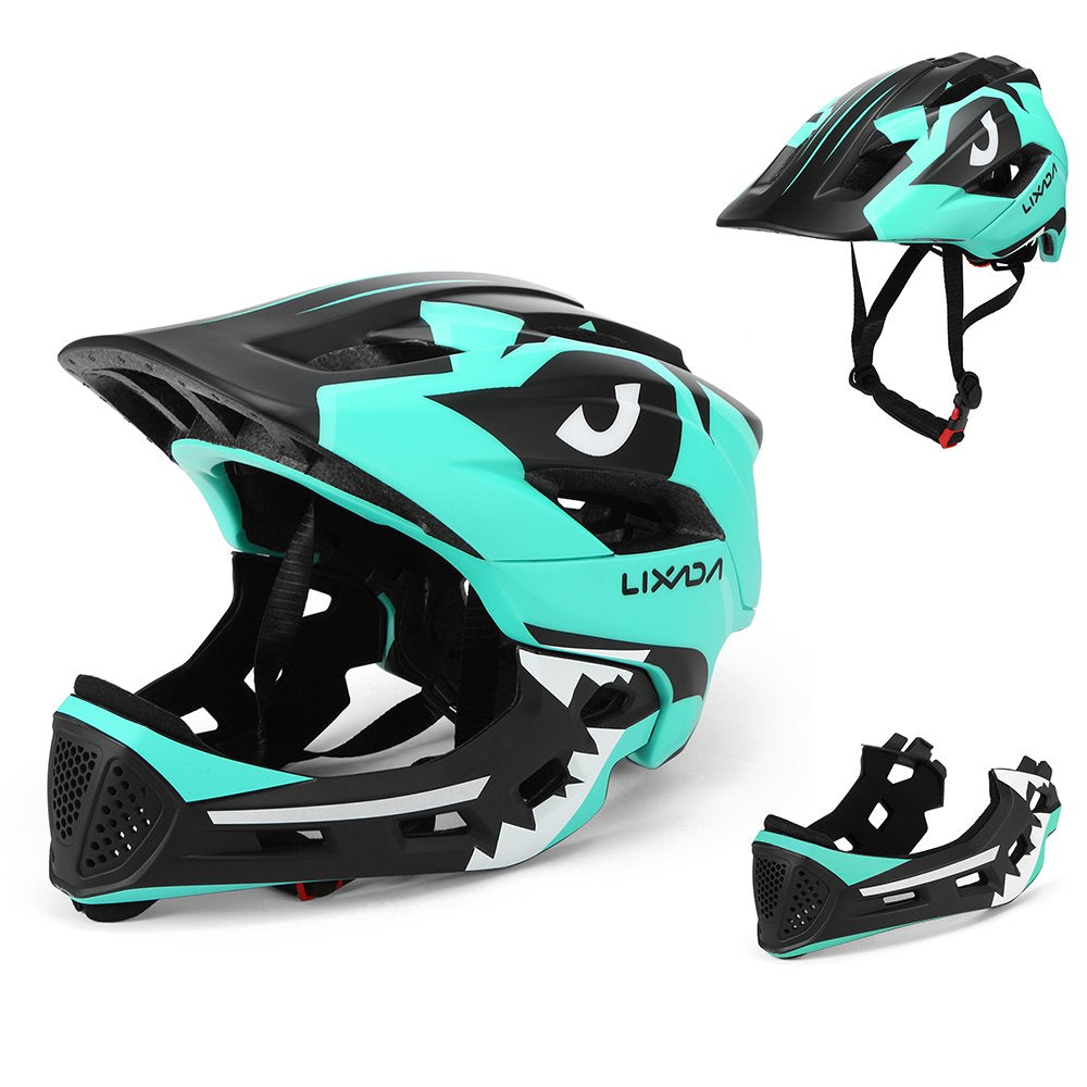 Lixada Kids Bike Helmet Detachable Full Face Helmet, Children Sports Safety Helmet,For Cycling Skateboarding Roller Skating