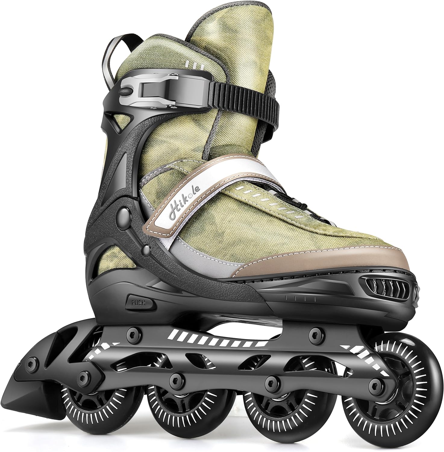 Hikole Inline Skates for Adults Men Women, Adjustable Breathable Blades Roller Skates, Performance Outdoor Inline Skates for Male Female, Beginners