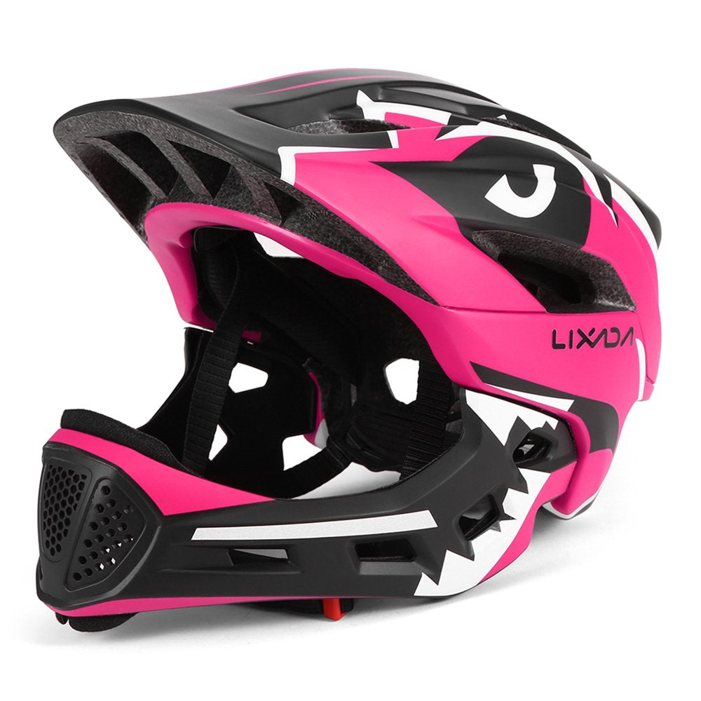 Lixada Kids Bike Helmet Detachable Full Face Helmet, Children Sports Safety Helmet,For Cycling Skateboarding Roller Skating