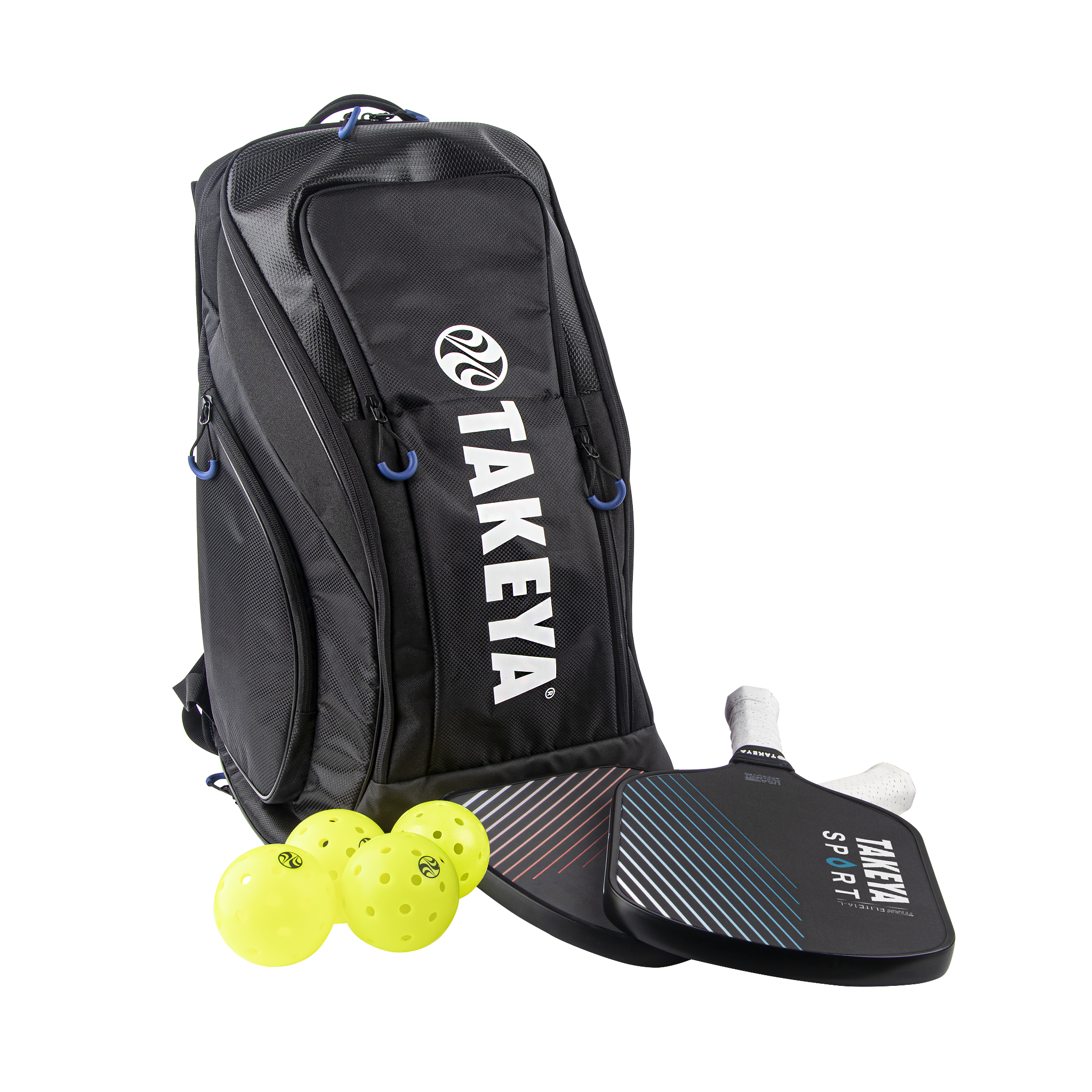 One Size Black Pickleball Backpack