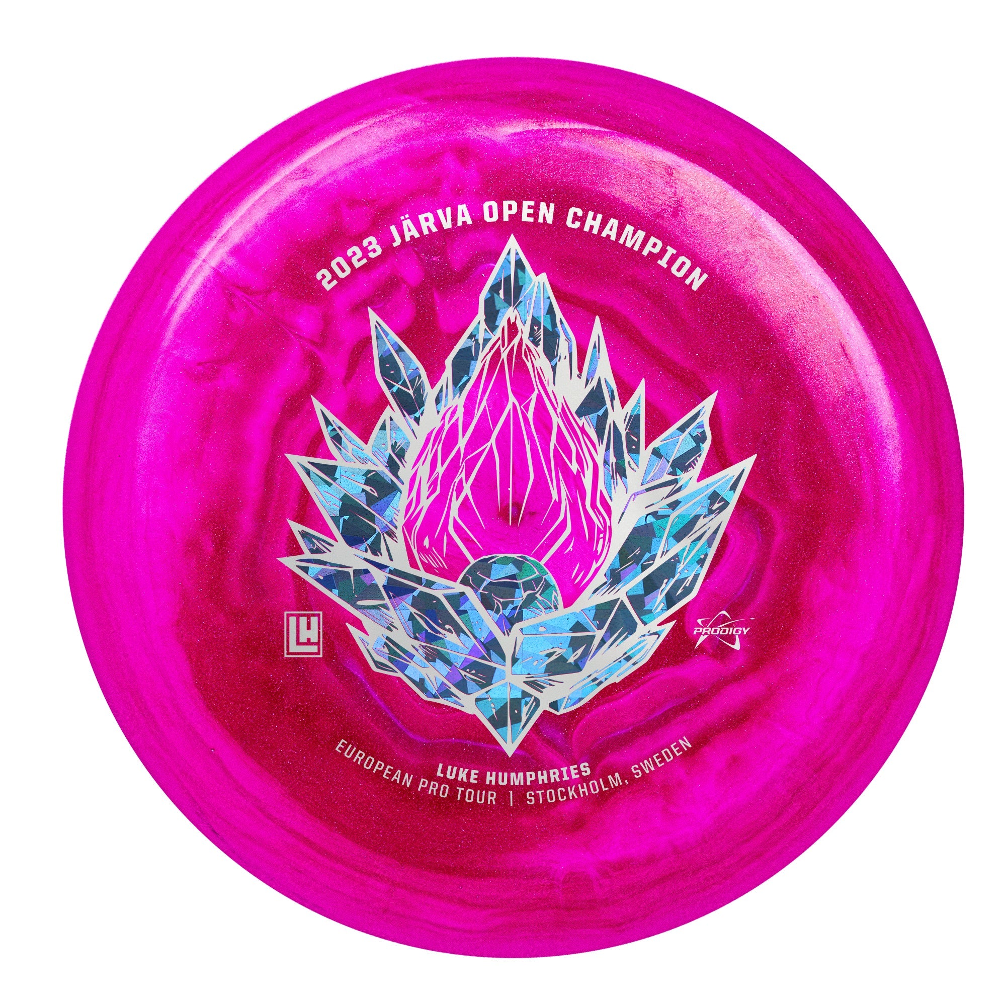 Prodigy A5 750 Spectrum Glimmer Plastic - Luke Humphries - Järva Open "Crystal Inferno" Stamp