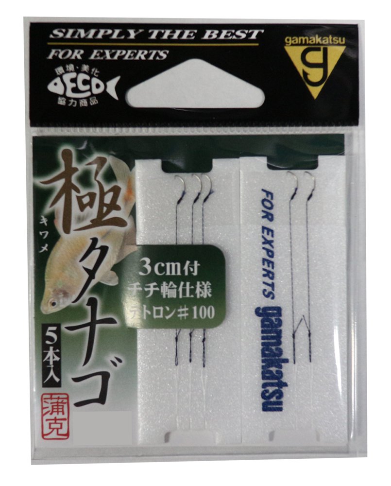 Gamakatsu KIWAME TANAGO Brown Tetron 11904-0-100-07 #100. 5pcs Fishing Hook NEW