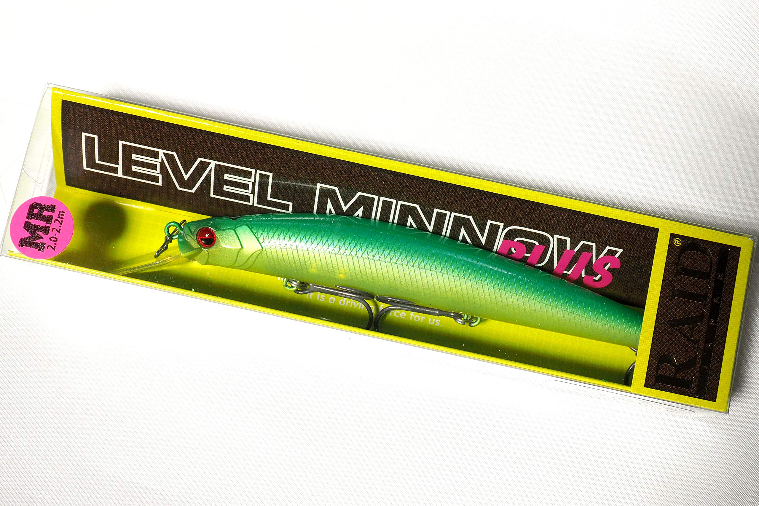 Raid Japan Level minnow plus LMP006 Lime Chart Bass Fishing Lure Stylish anglers