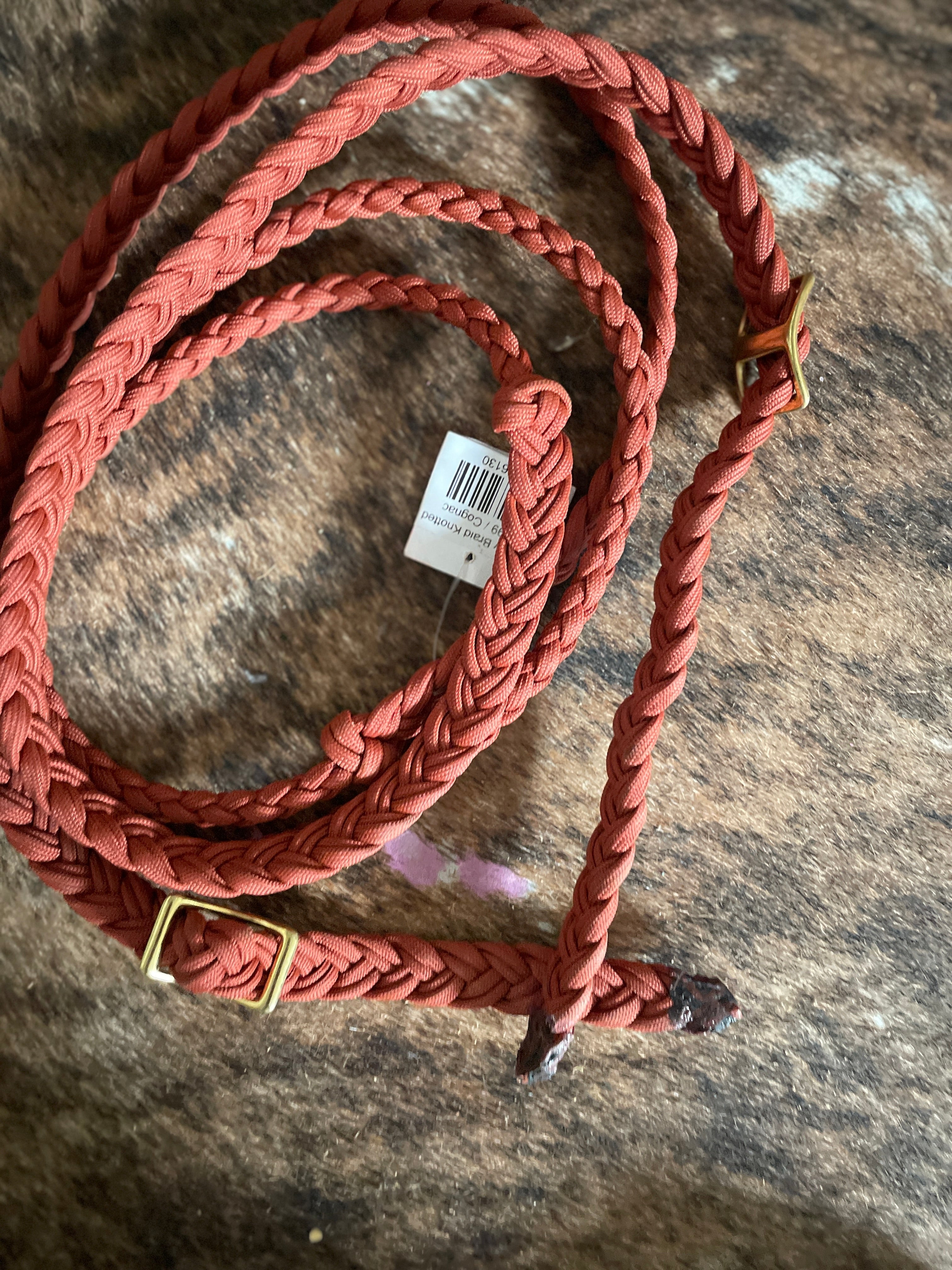 Jerry Beagley Skinny Braid Knotted Barrel Reins