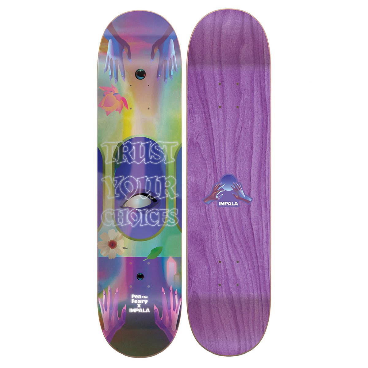 Impala Skateboard Deck Mystic 8.0" Pea The Feary