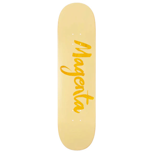Magenta Big Brush Yellow Deck 8.25"