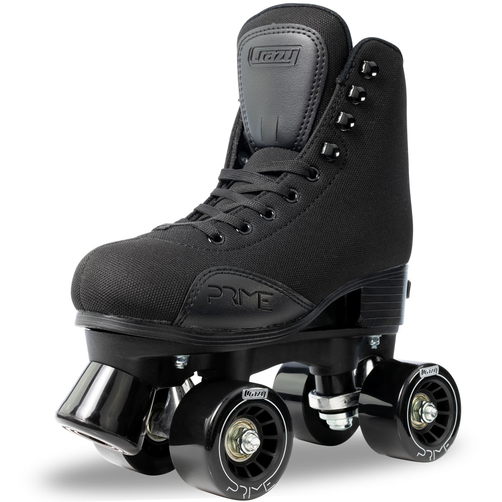 Crazy Prime Adjustable Roller Skates - Black