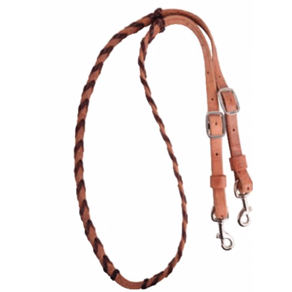 Martin Chocolate Latigo Lace Barrel Rein