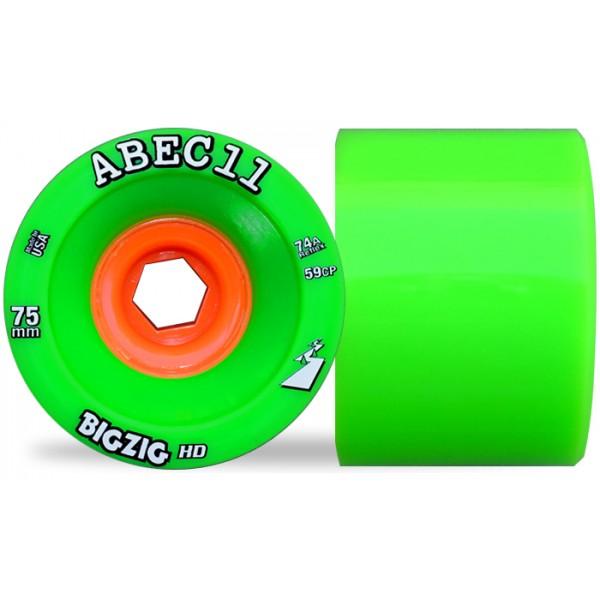 ABEC 11 Wheels BigZig HD 75MM Green 4 Pack