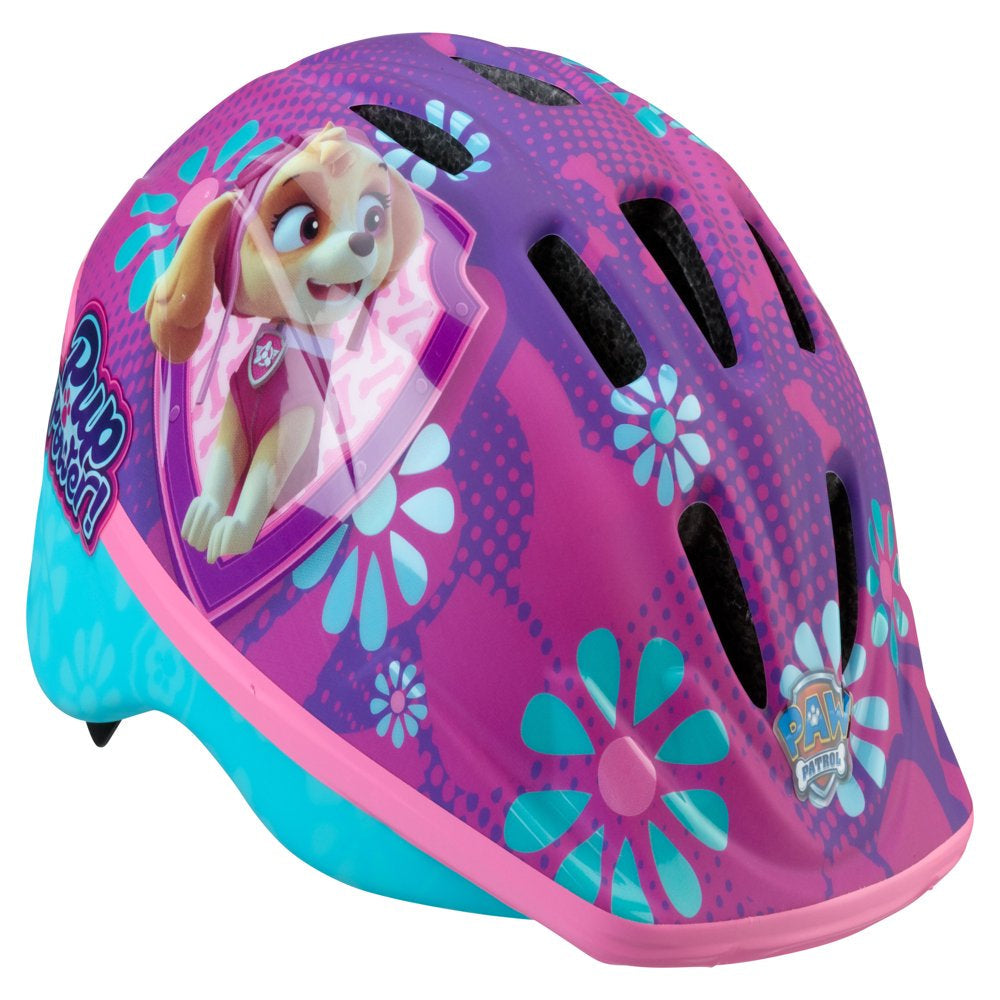 Nickelodeon PAW Patrol Skye Bicycle Helmet, Ages 3 - 5, Purple / Blue