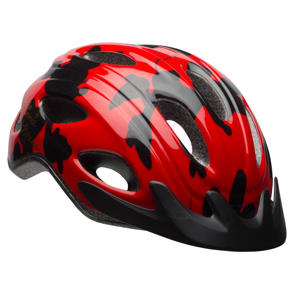 Disney Minnie Mouse Adult Women'S Bike Helmet, Red/Black