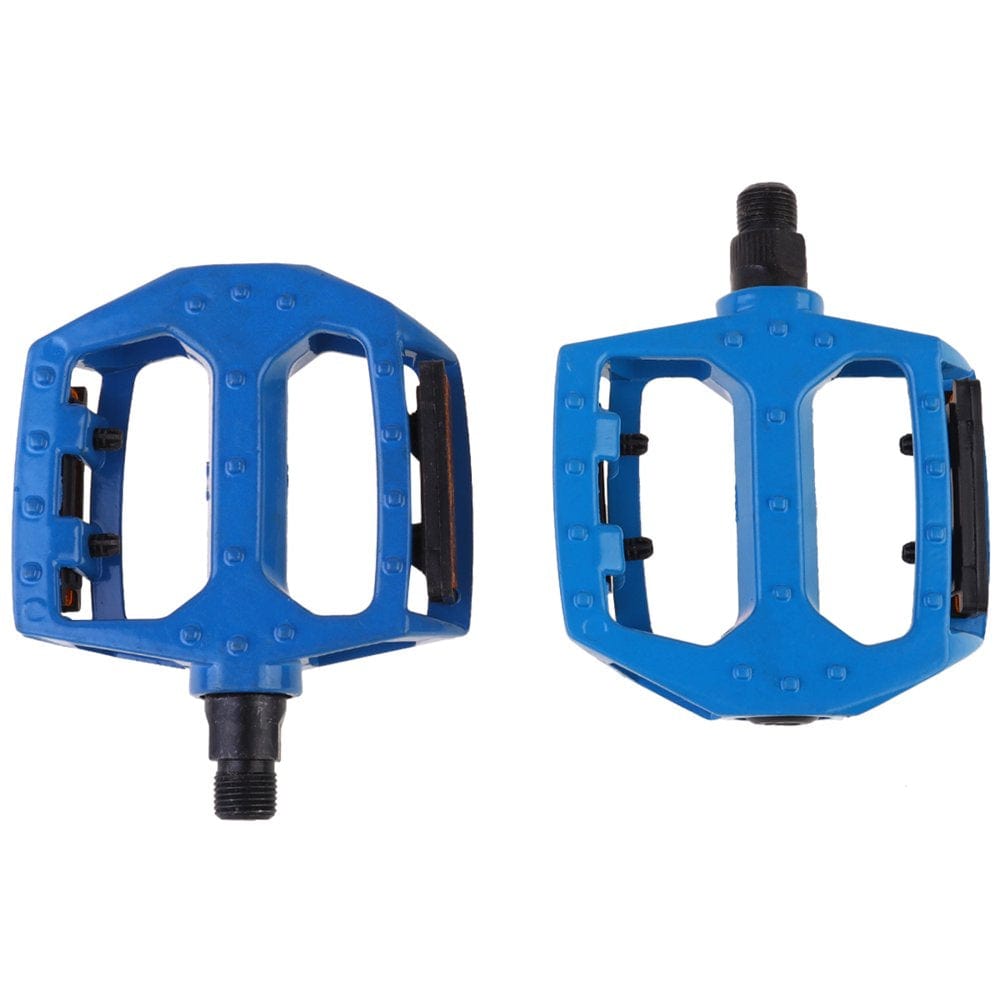 Bike Pedal 1 Pair Aluminium Alloy Bike Pedal Special Rolling Ball Pedal Multi-Purpose Bike Pedals Bike Pedal Accessory (Blue Single Rolling Beads Style)
