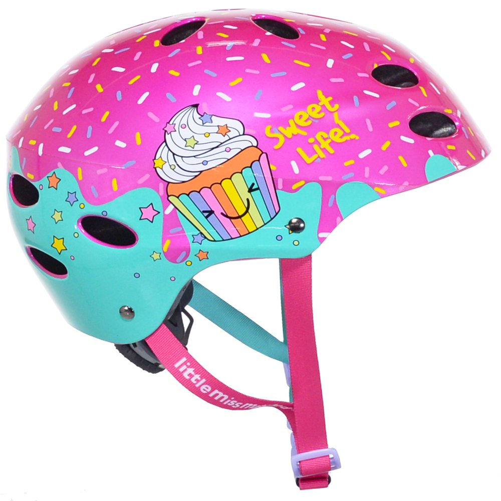 Little Missmatched Sweet Life Cupcake Multi-Sport Child'S Helmet, Ages 5 & Up, Pink