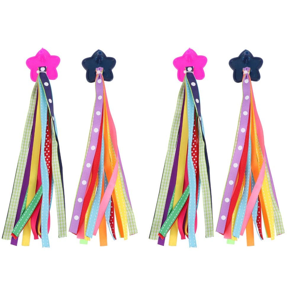 FRCOLOR Tasselkid Grips Baby Bike Handlebar Scooter Ribbon Accessories Streamer Childrens Rainbow Trike Handgrip Ribbons Tassels